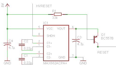 MAX662ACPA+ generating 12V signal